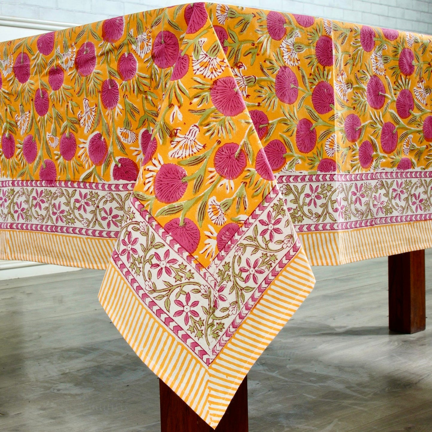 Tablecloth Blossom Tangerine