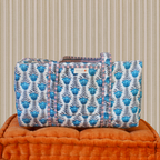 Week-end bag - Azul flowers