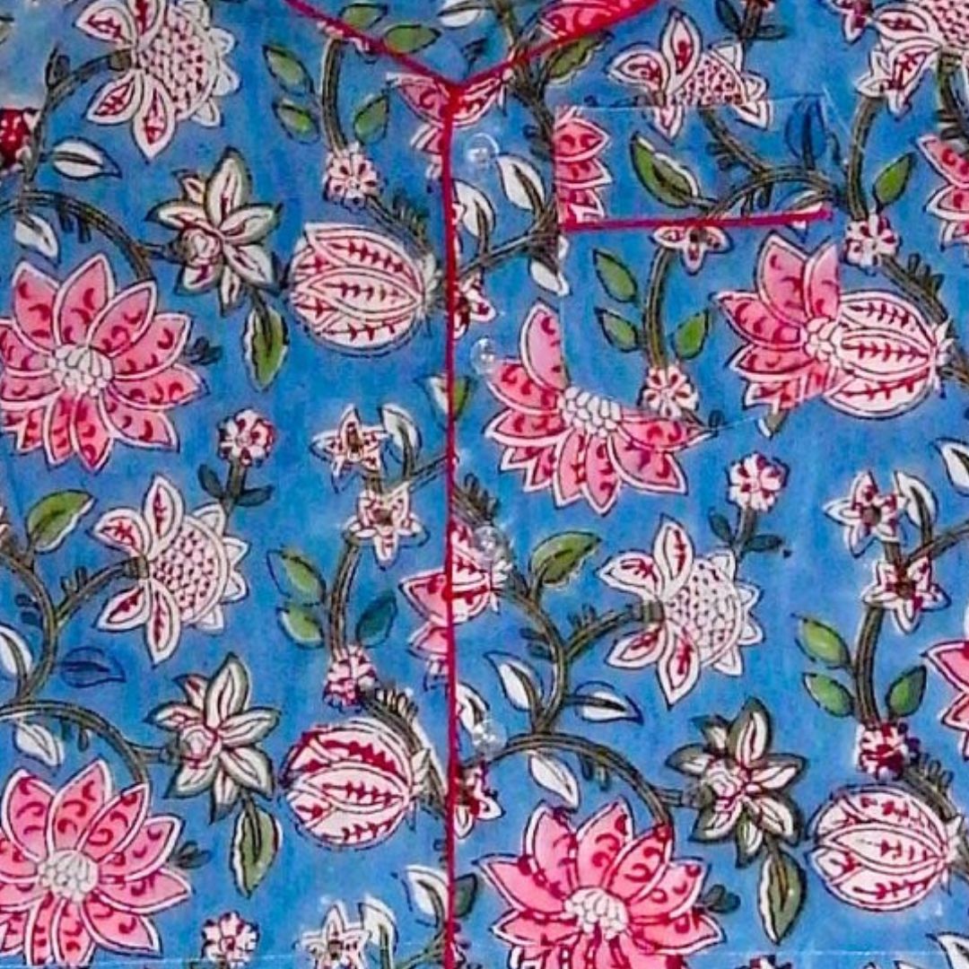 Pajama - Cerulean Basil Kids & Woman