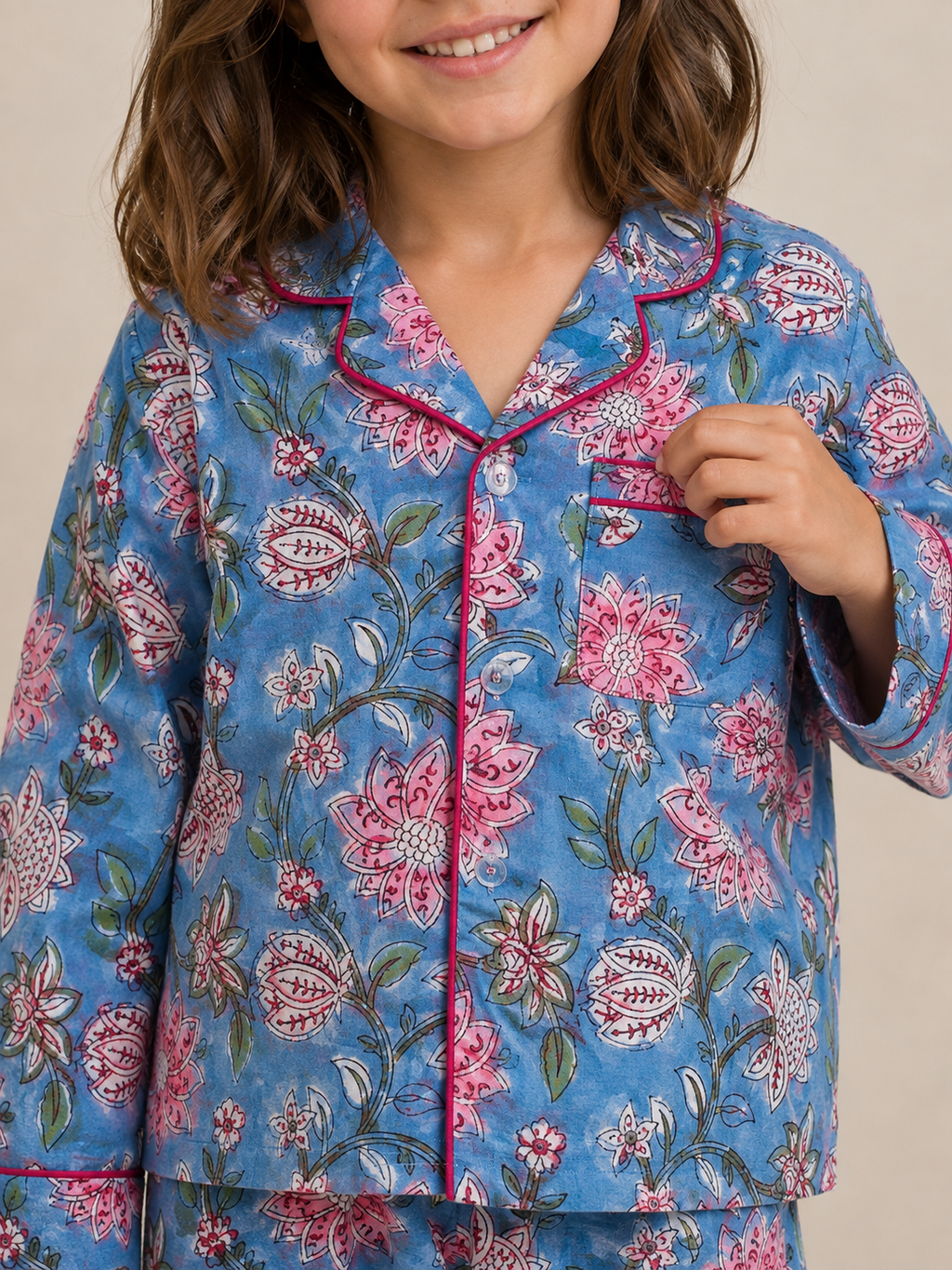 Pajama - Cerulean Basil Kids & Woman