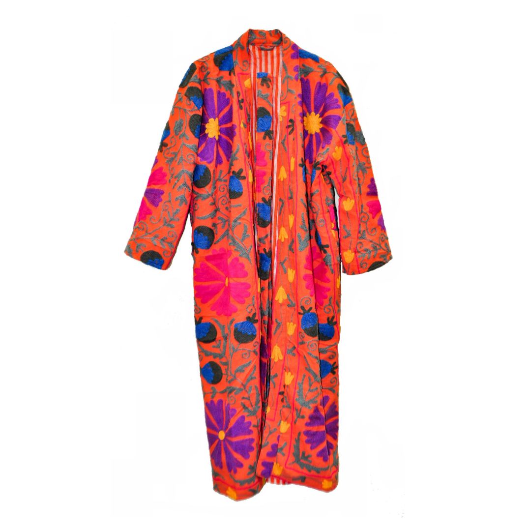 Kimono vest Woman- Orange pepper