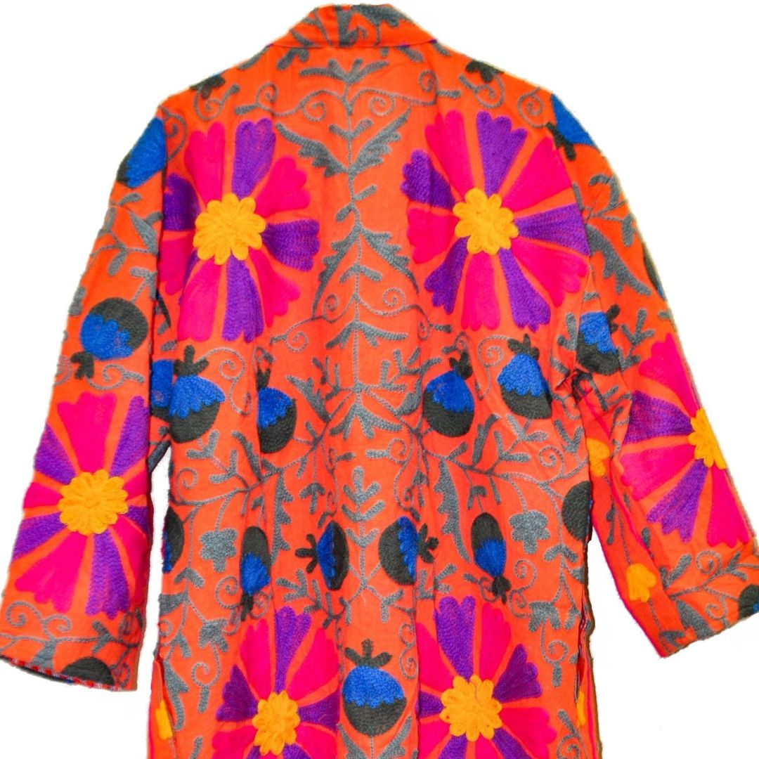 Kimono vest Woman- Orange pepper