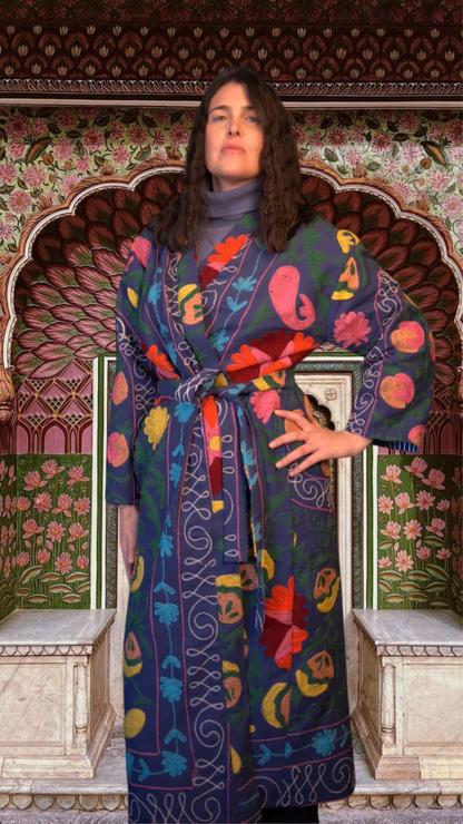 Kimono vest Woman - Blu pepper