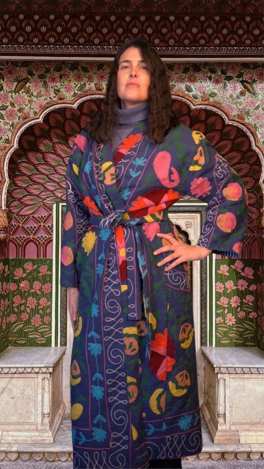 Kimono vest Woman - Blu pepper