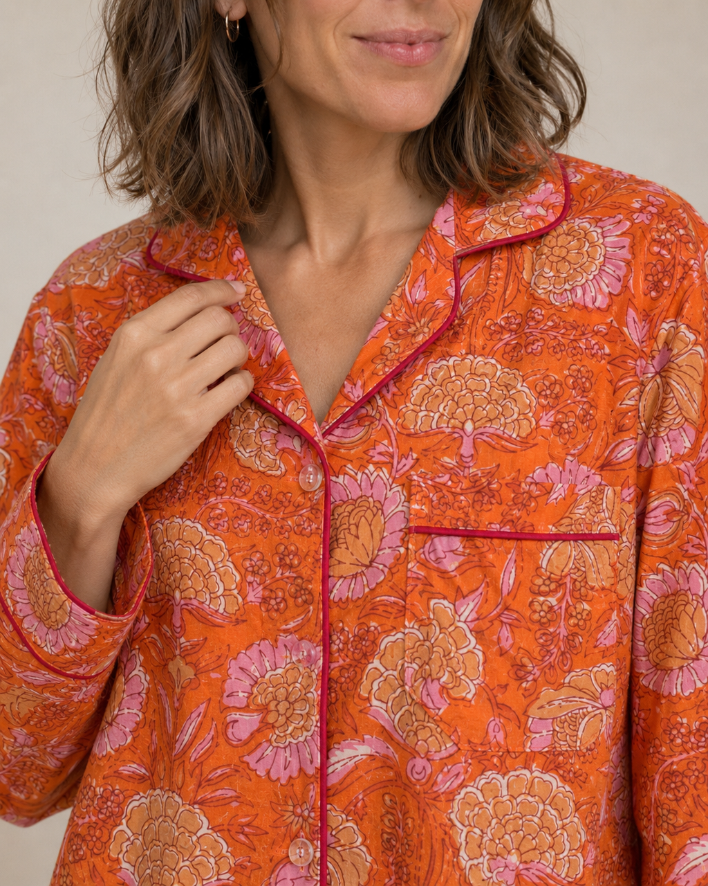 Pajama - Orange Ginger Kids & Woman