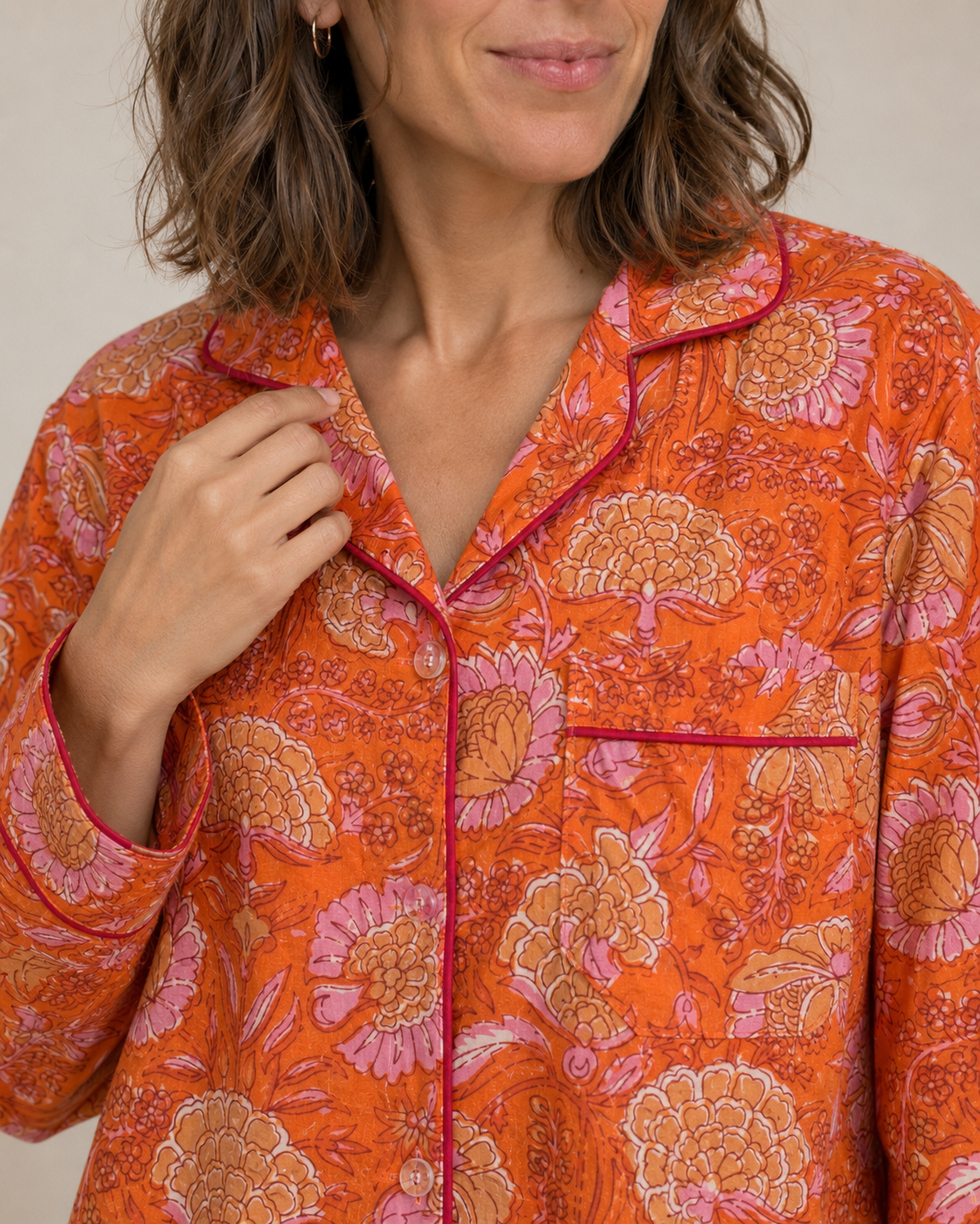 Pajama - Orange Ginger Kids & Woman