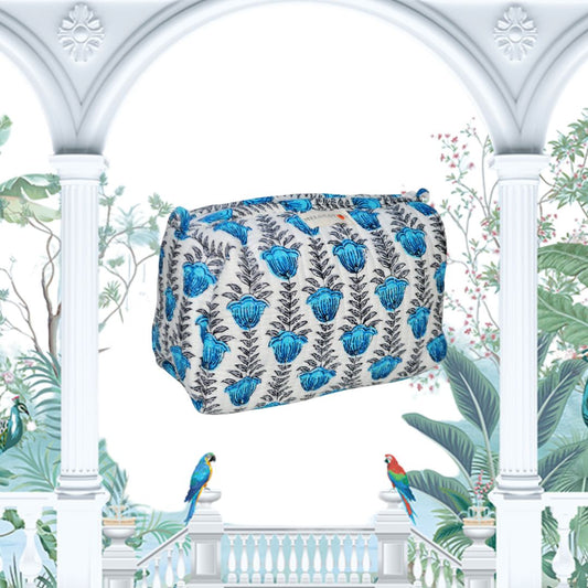 Beauty bag - Azul Flowers
