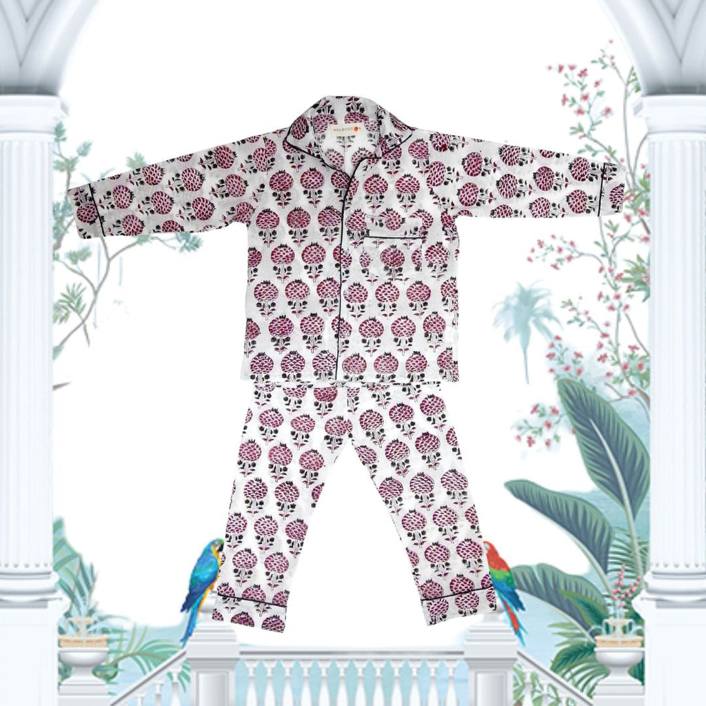 Pajama - Red Harissa Kids & Woman