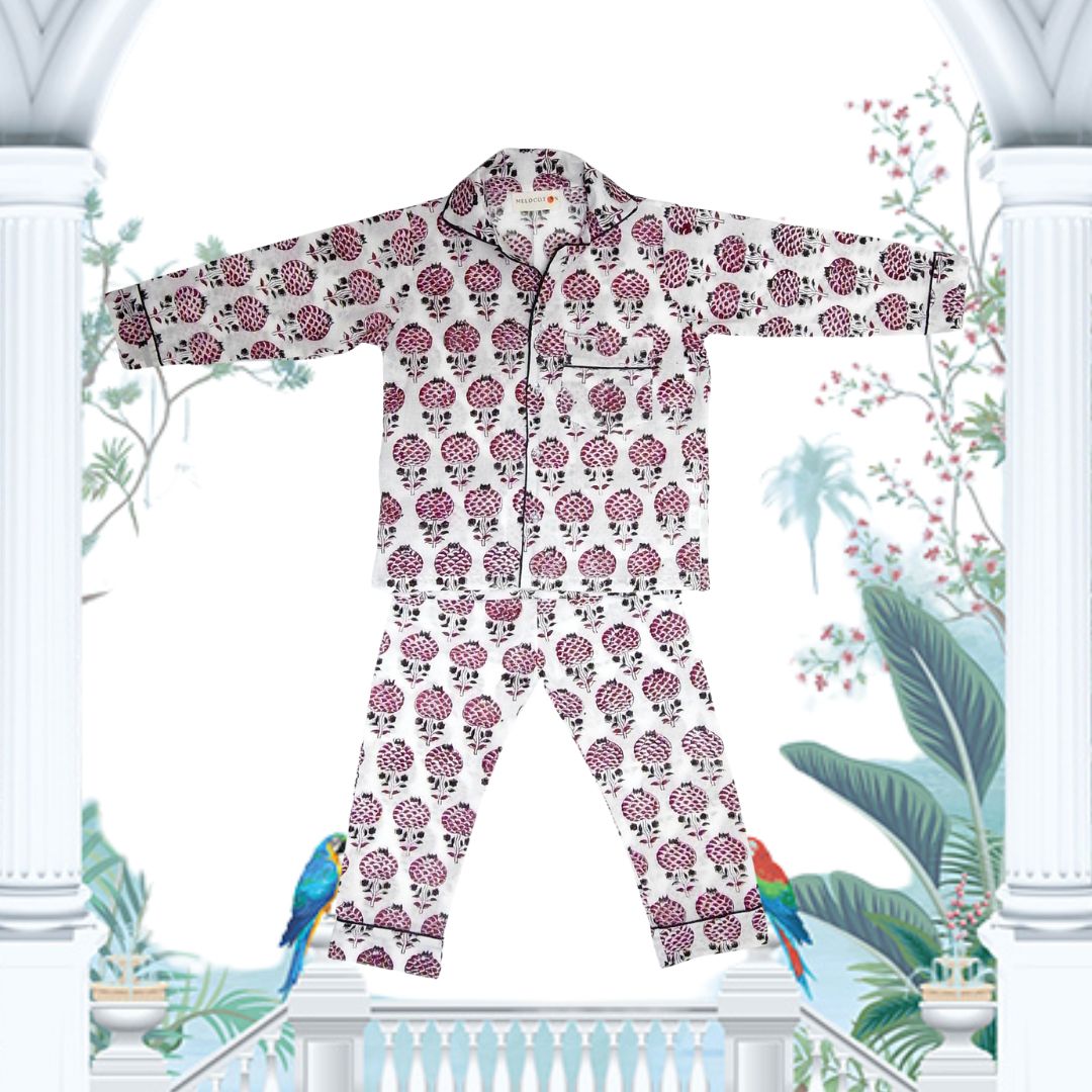 Pajama - Red Harissa Kids & Woman