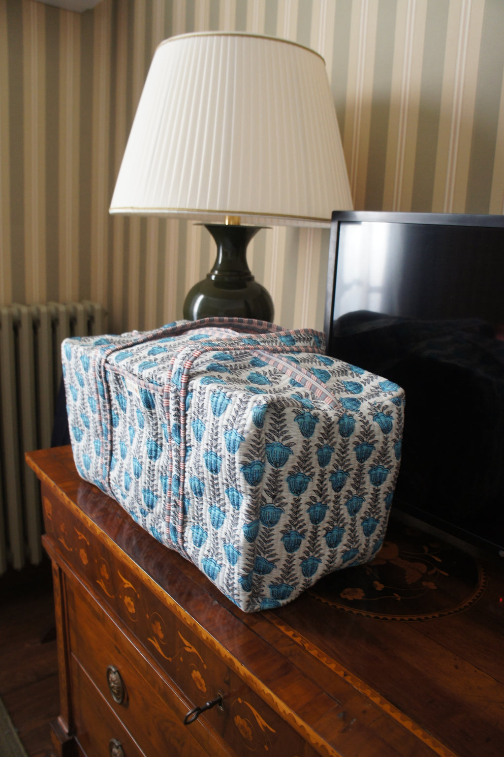 Week-end bag - Azul flowers