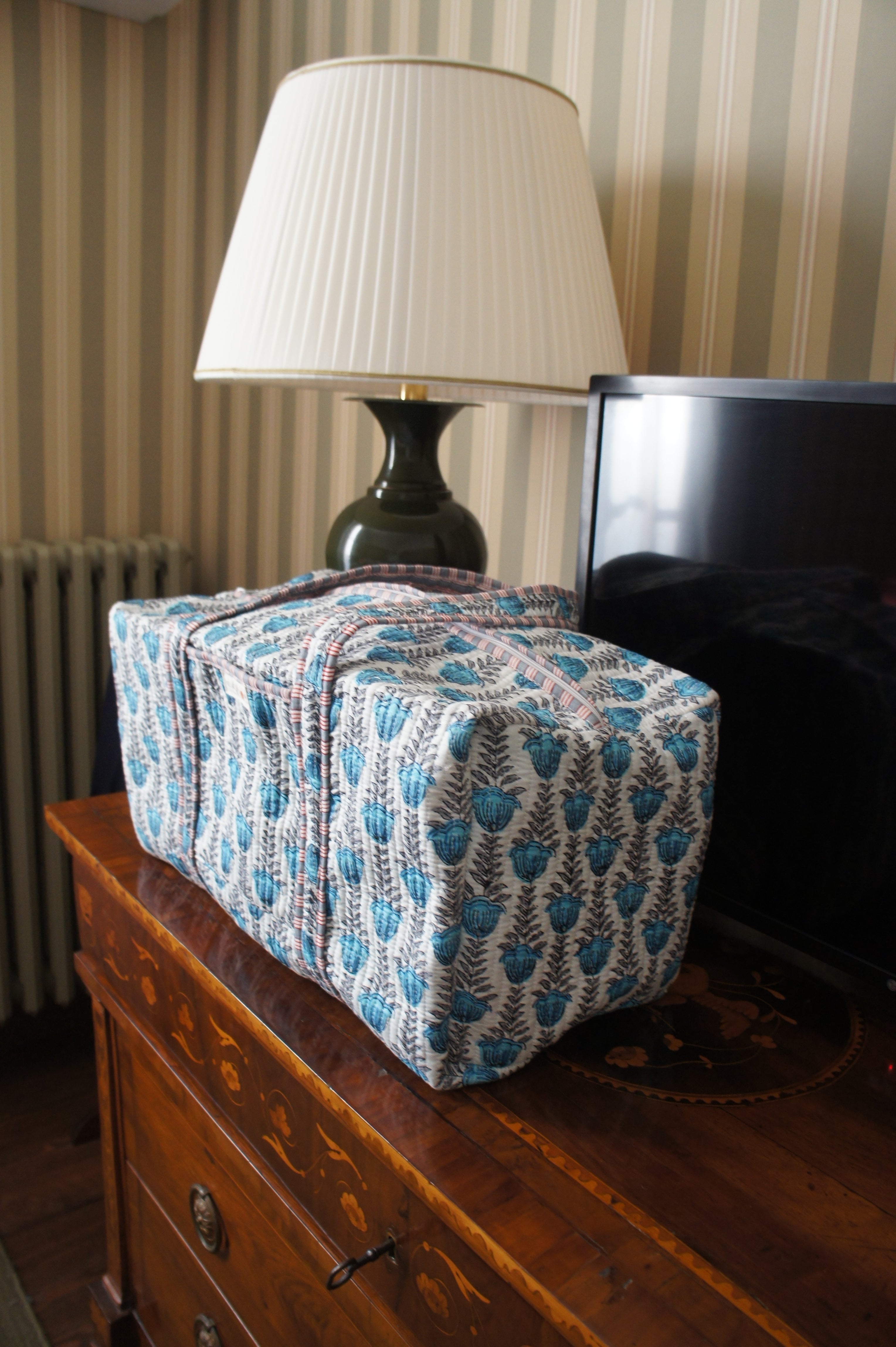 Week-end bag - Azul flowers