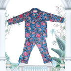 Pajama - Cerulean Basil Kids & Woman
