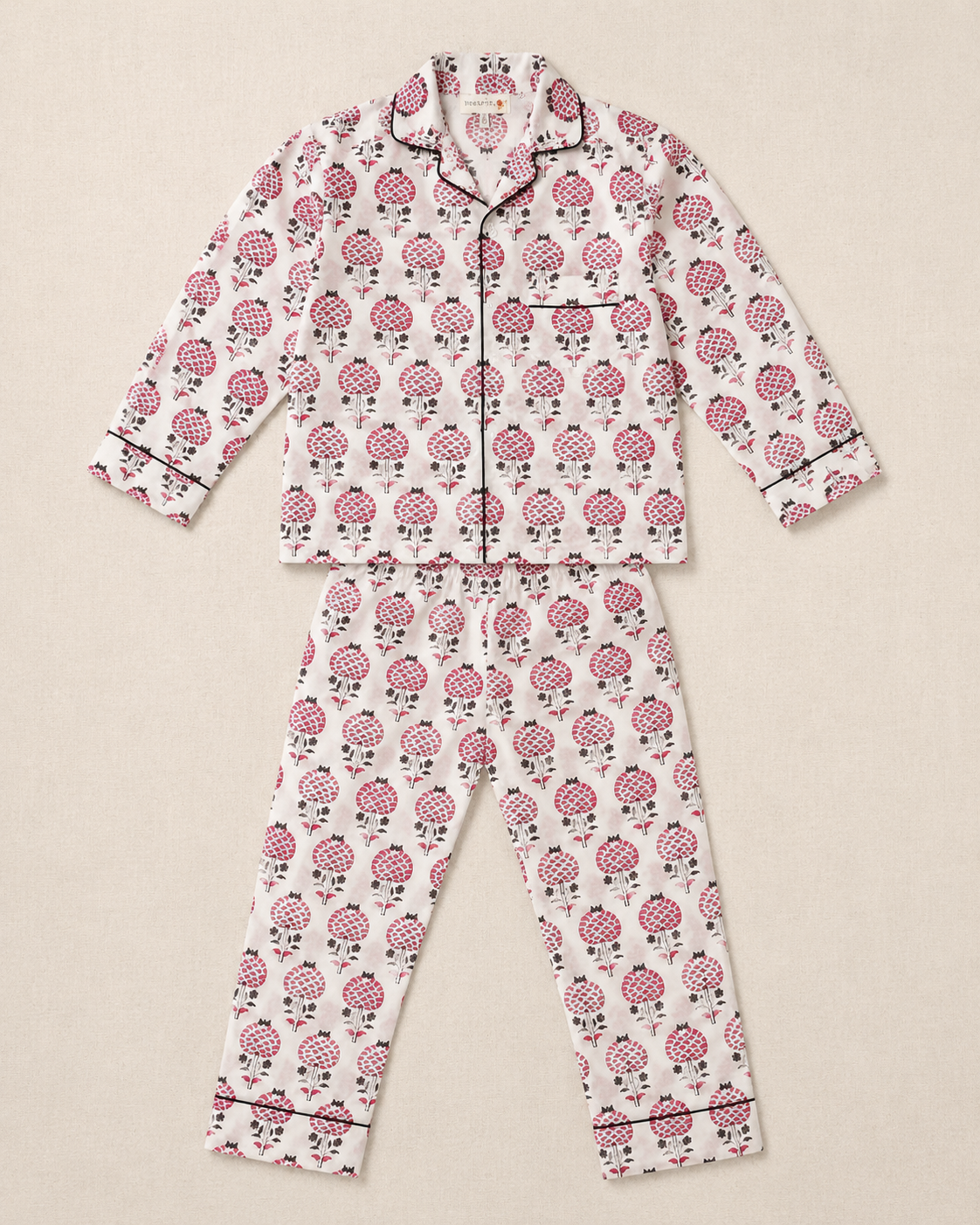Pajama - Red Harissa Kids & Woman