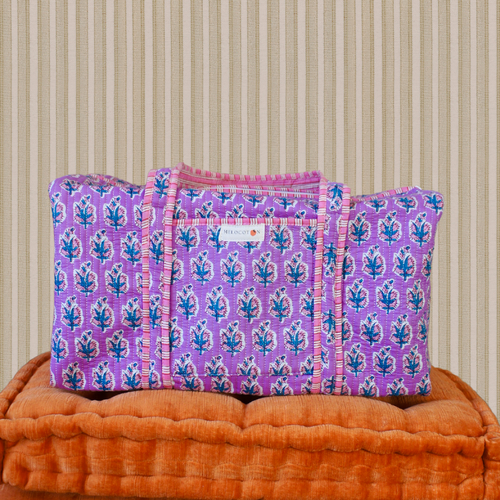 Week-end bag - Lavender flowers