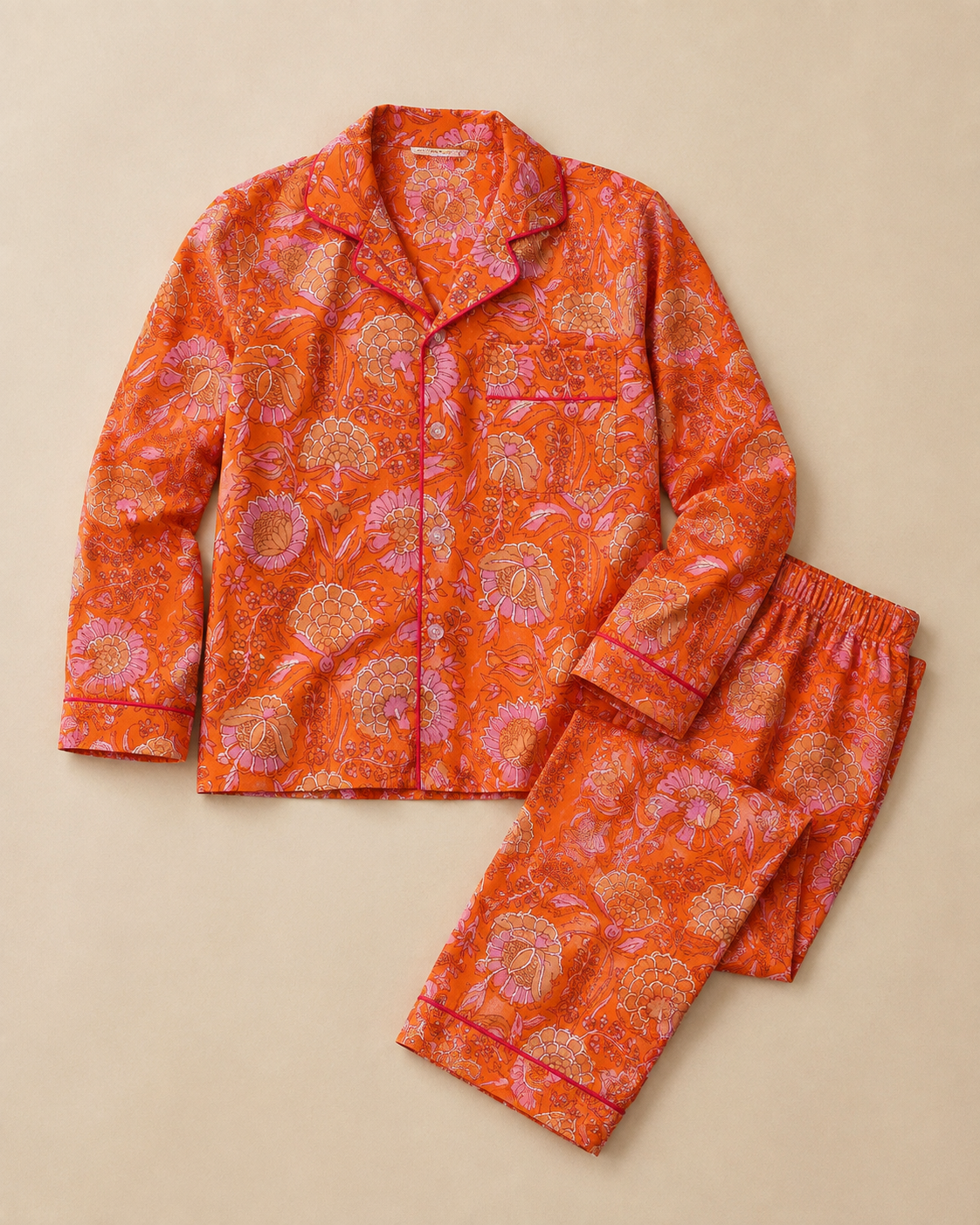Pajama - Orange Ginger Kids & Woman