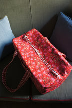 Week-end bag - Red flowers