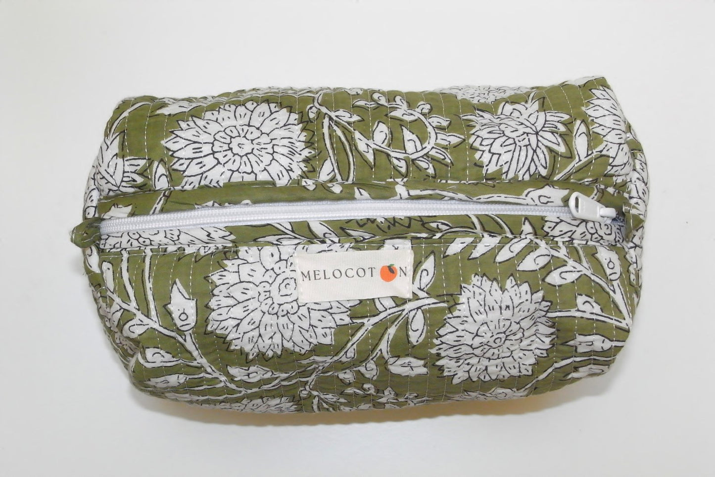 Beauty bag - Green flowers