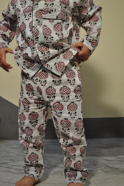 Pajama - Red Harissa Kids & Woman