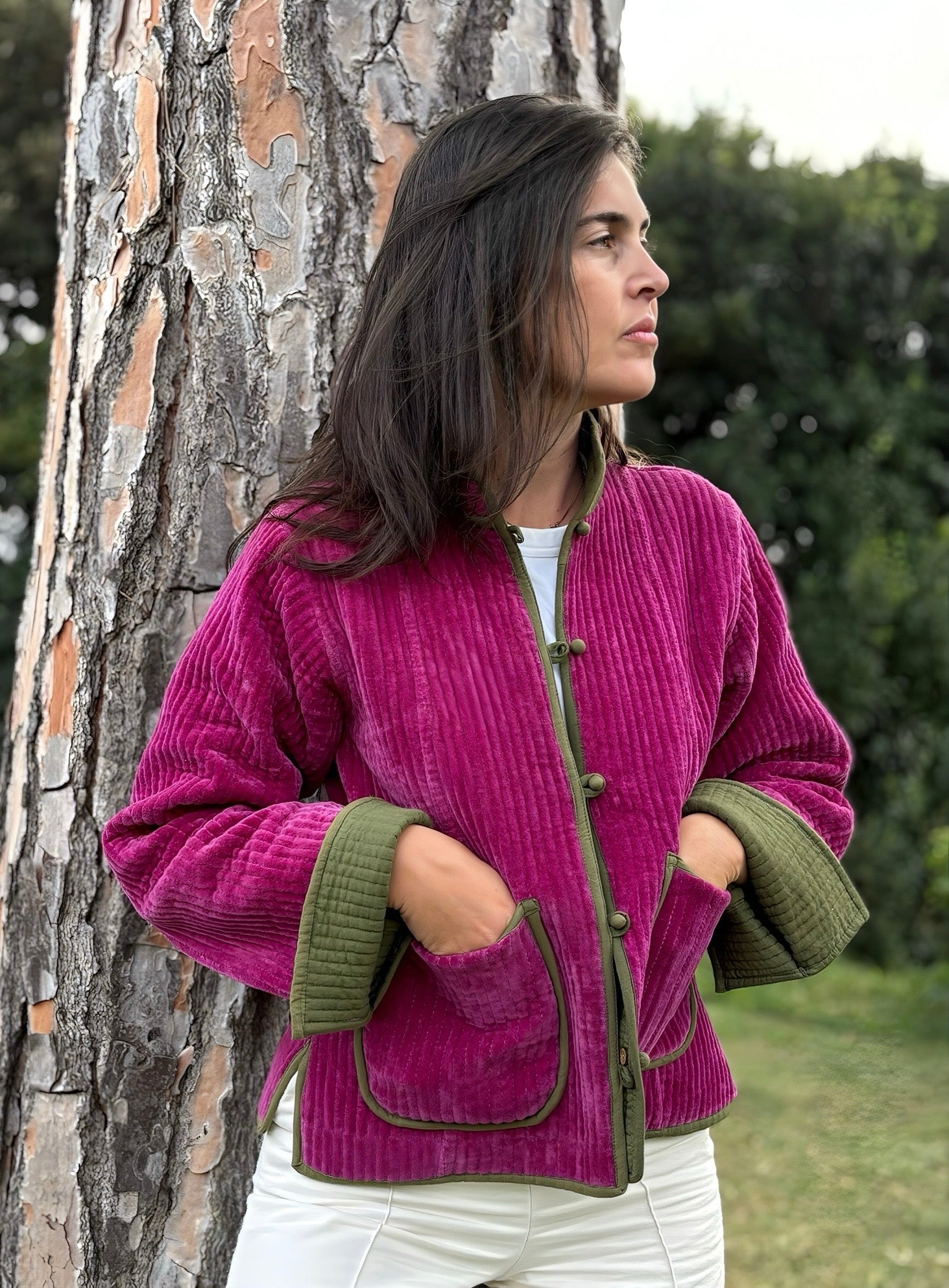Solapa Jacket Fucsia