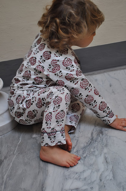 Pajama - Red Harissa Kids & Woman