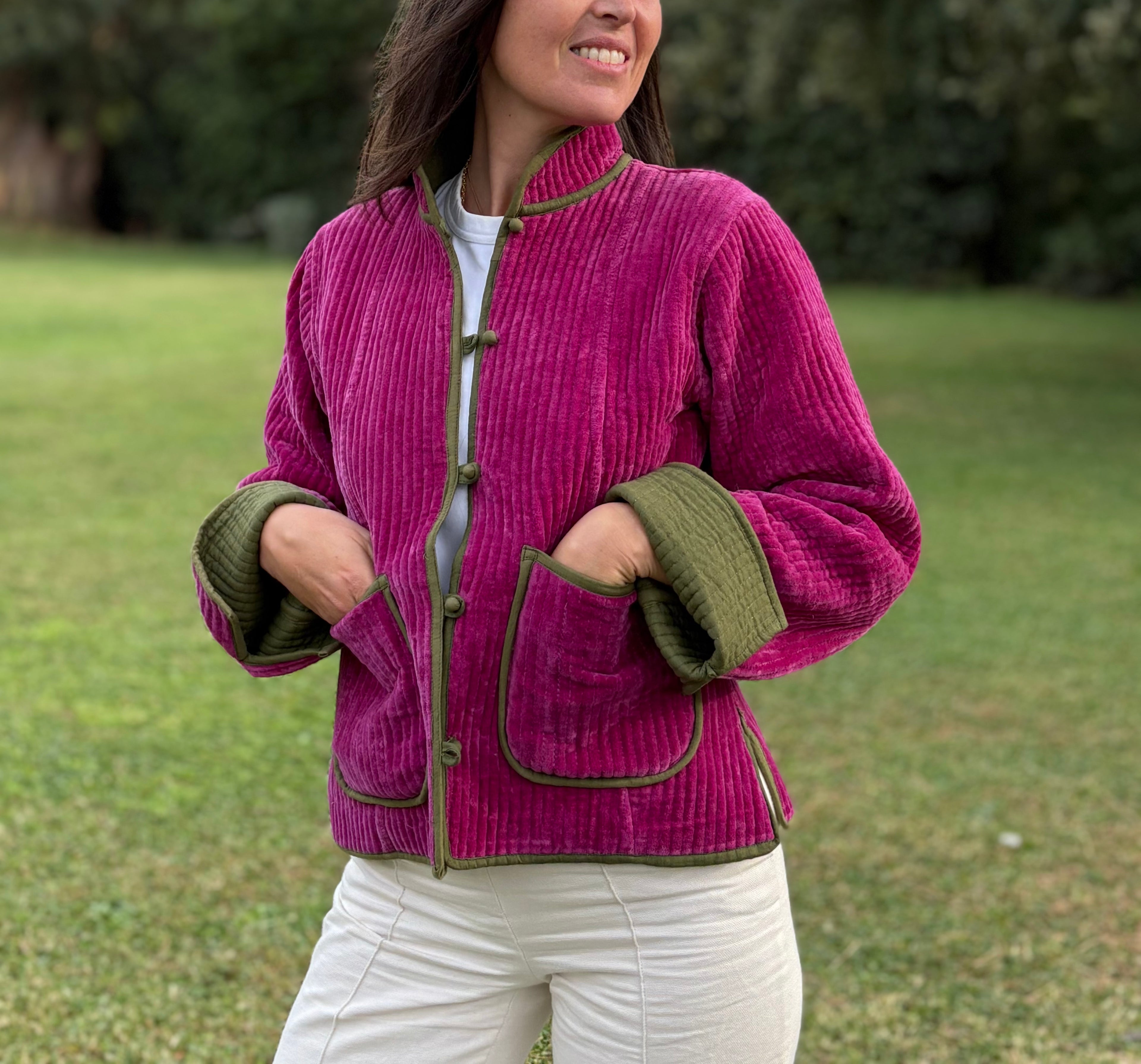 Solapa Jacket Fucsia