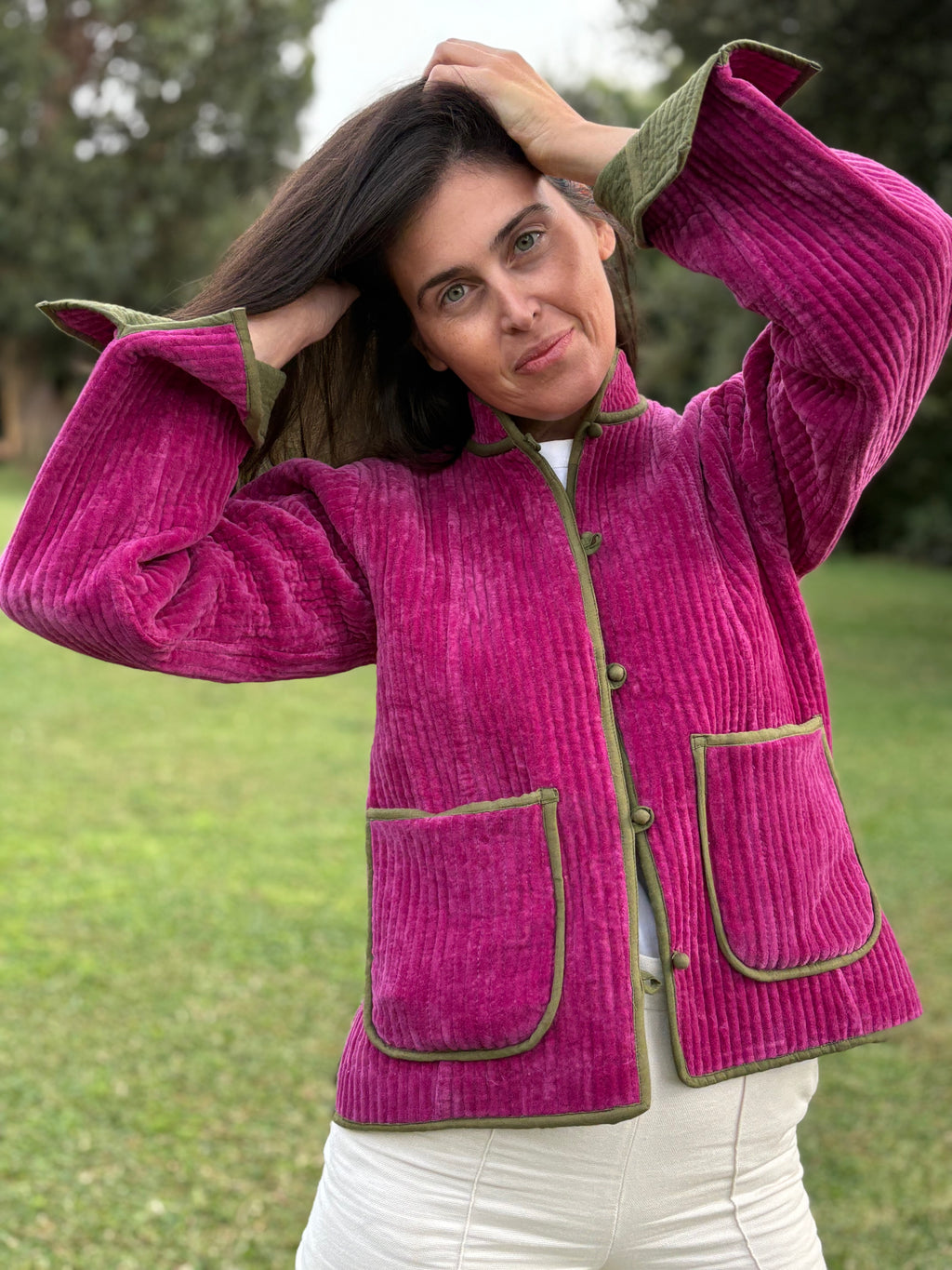 Solapa Jacket Fucsia