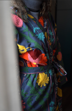 Kimono vest Woman - Blu pepper