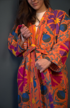 Kimono vest Woman- Orange pepper