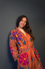 Kimono vest Woman- Orange pepper