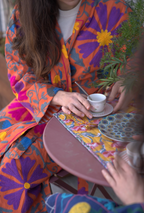 Kimono vest Woman- Orange pepper