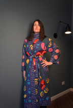 Kimono vest Woman - Blu pepper