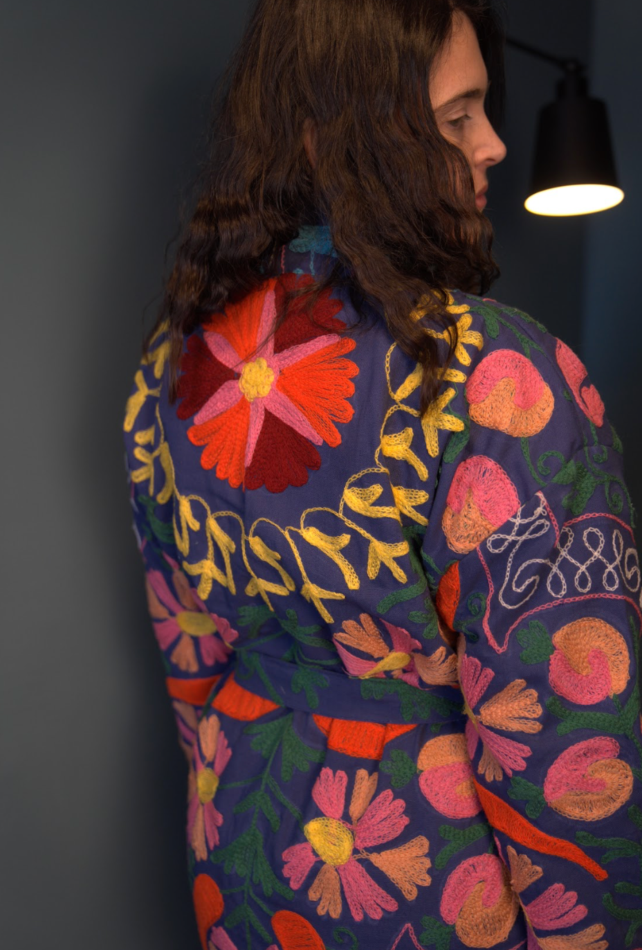 Kimono vest Woman - Blu pepper