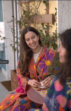 Kimono vest Woman- Orange pepper