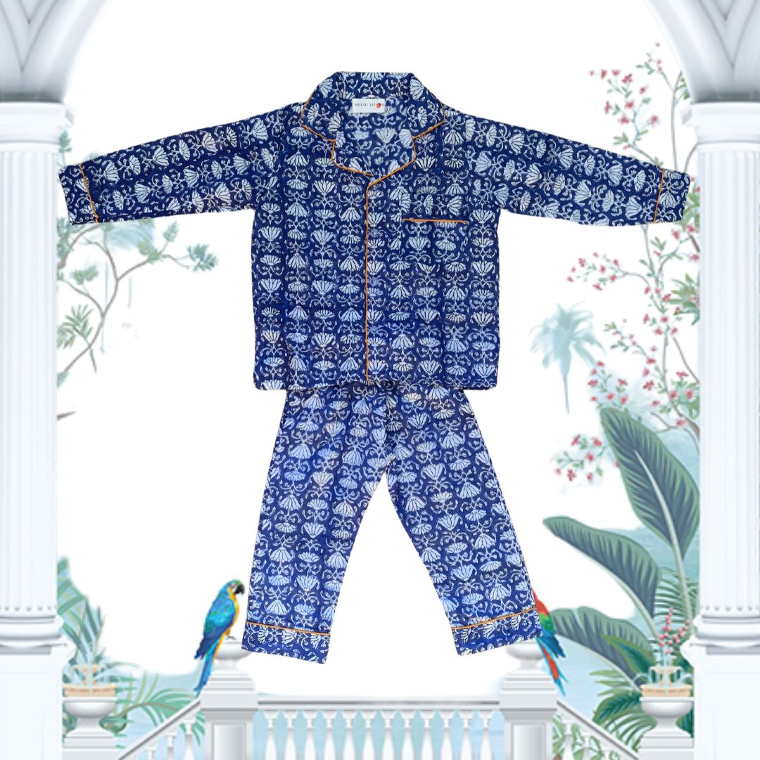 Pajama - Blu Cardamom Kids & Woman