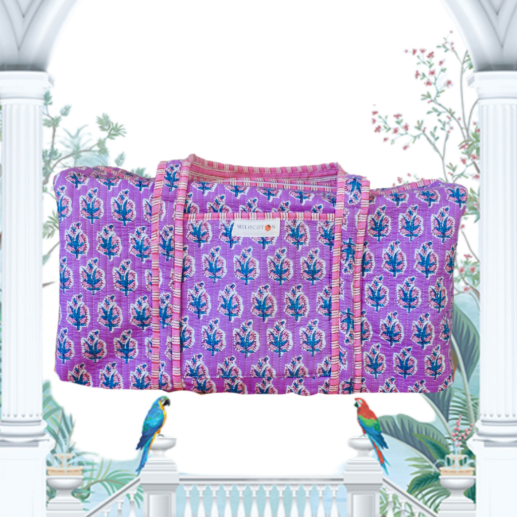 Week-end bag - Lavender flowers