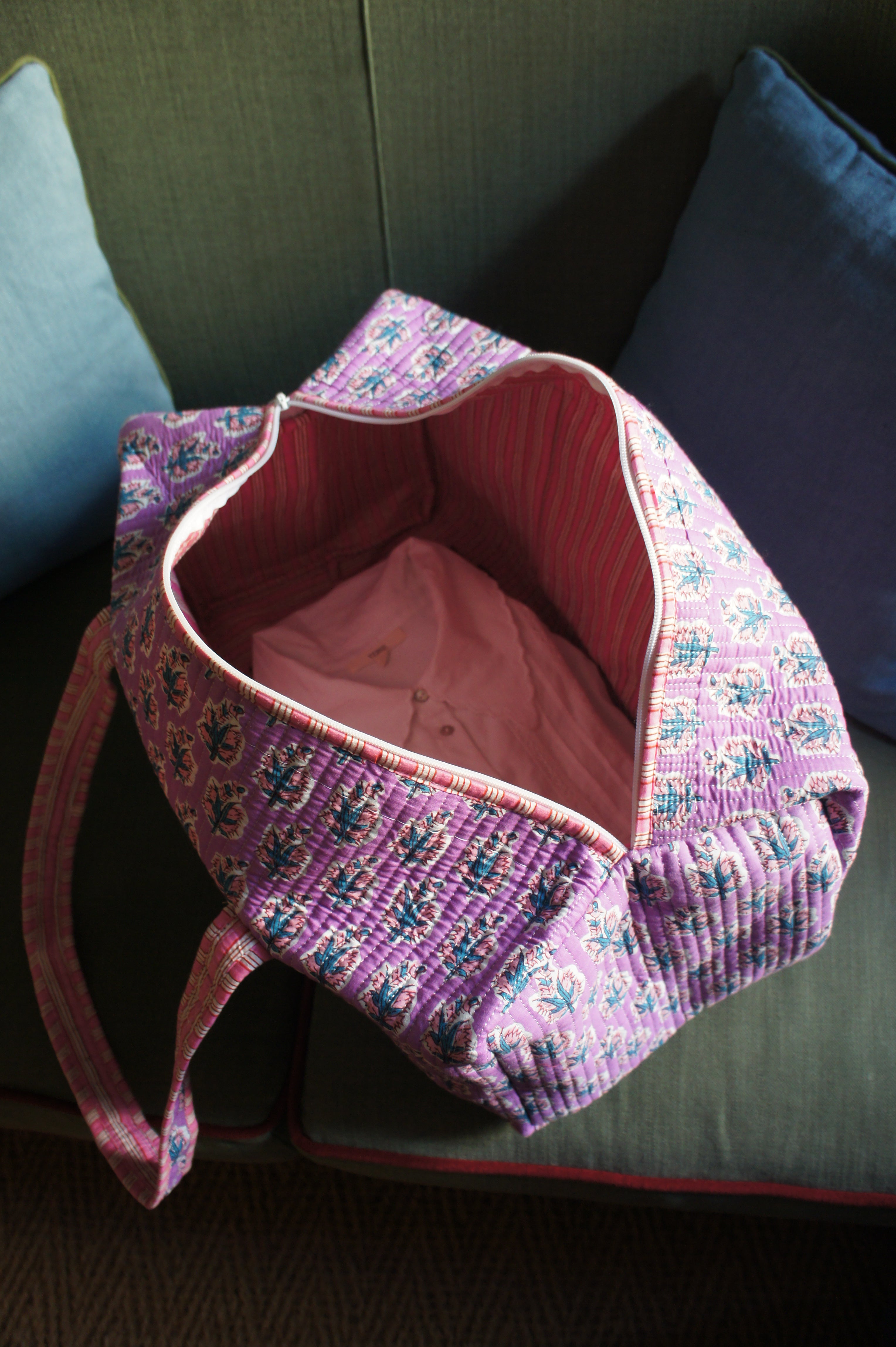 Week-end bag - Lavender flowers