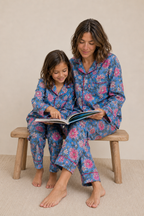 Pajama - Cerulean Basil Kids & Woman
