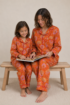 Pajama - Orange Ginger Kids & Woman