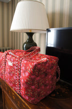 Week-end bag - Red flowers
