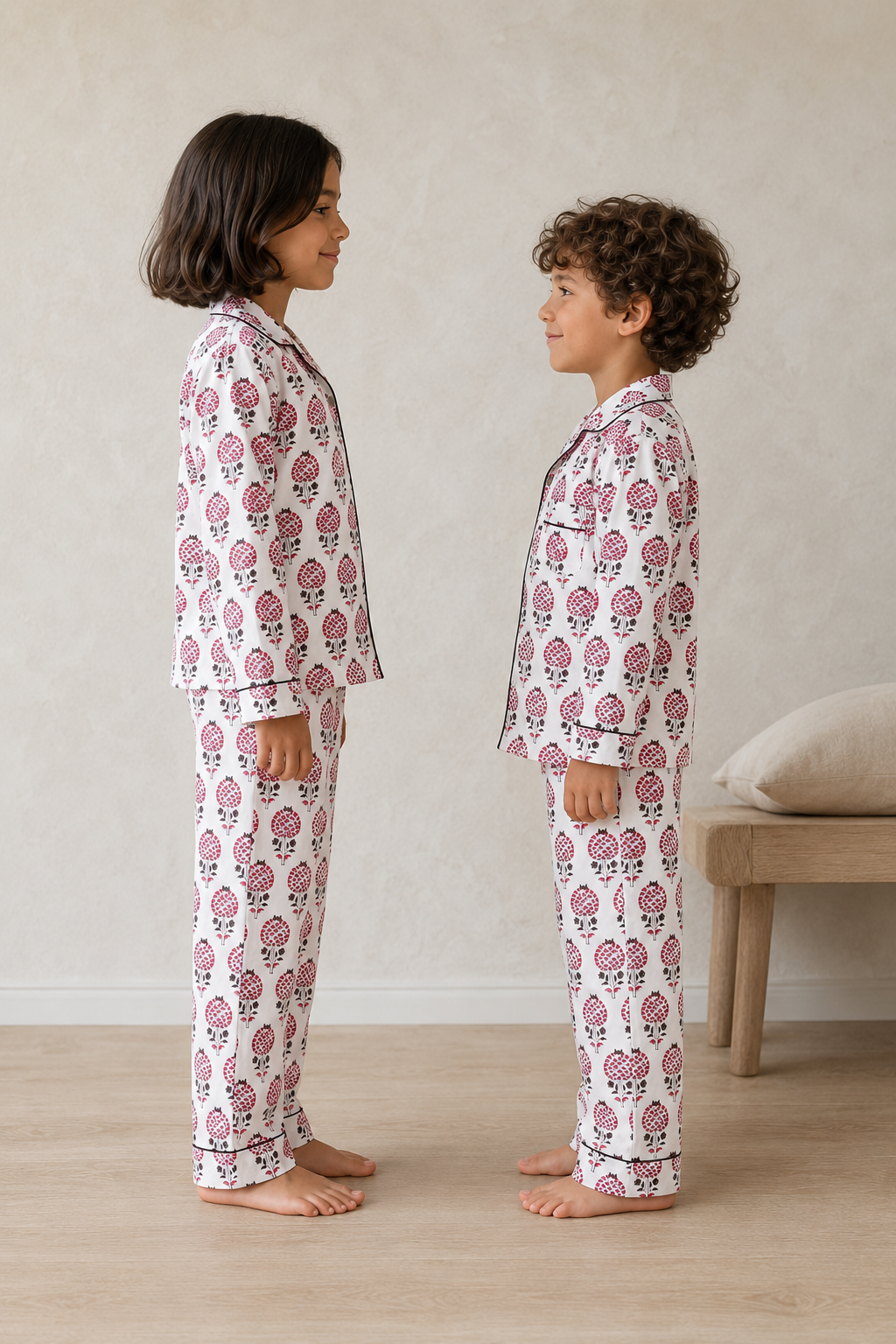 Pajama - Red Harissa Kids & Woman