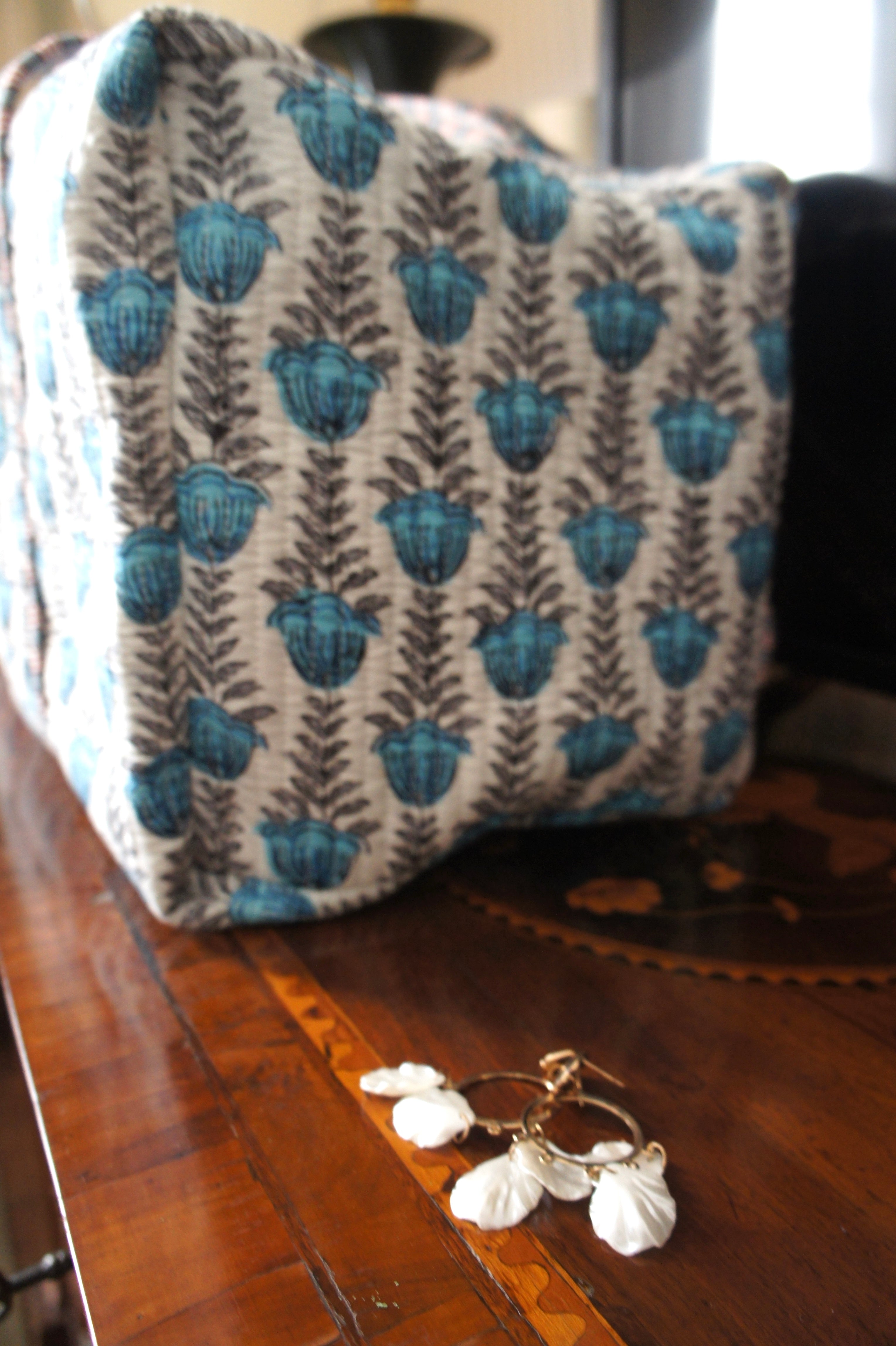 Week-end bag - Azul flowers