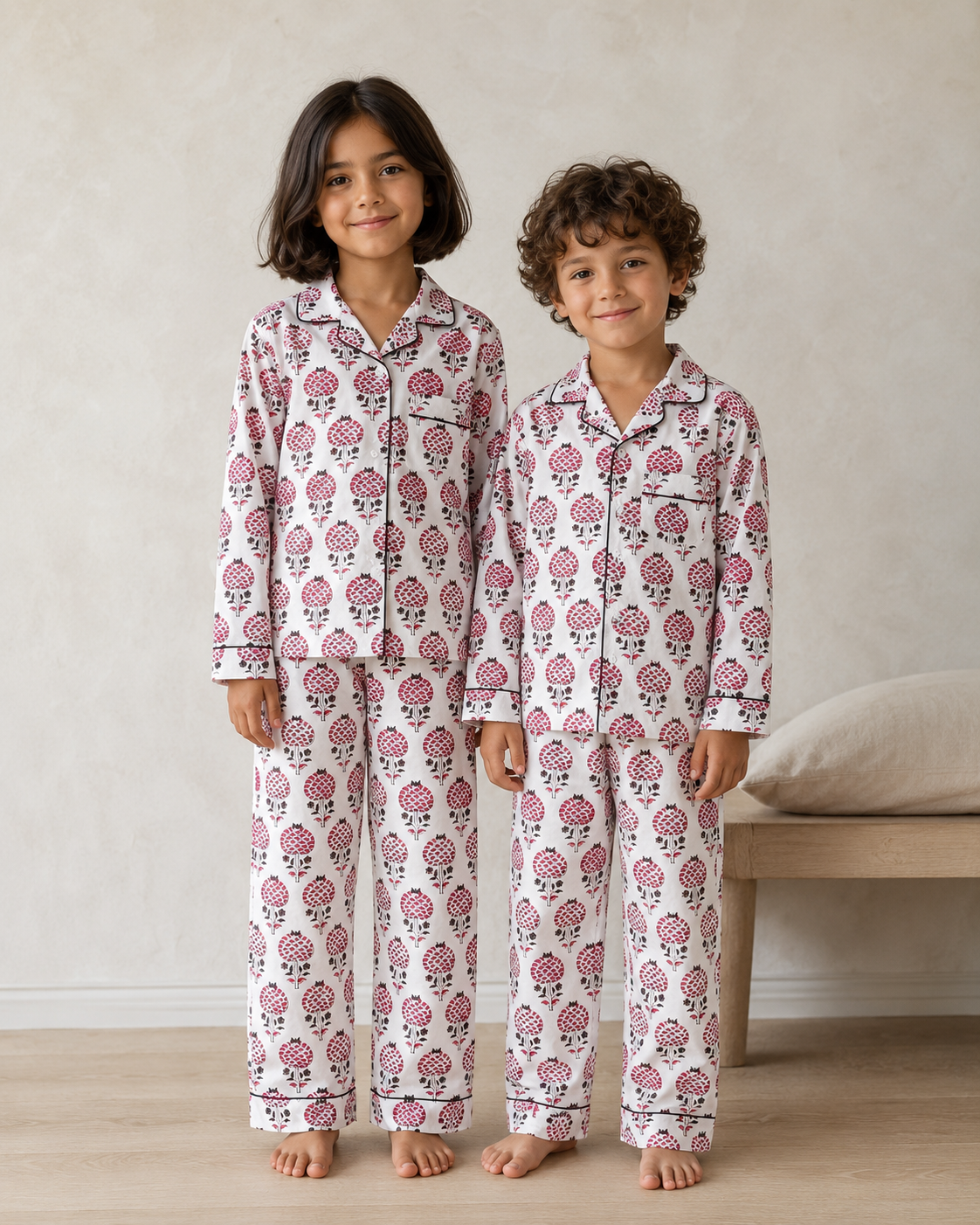 Pajama - Red Harissa Kids & Woman