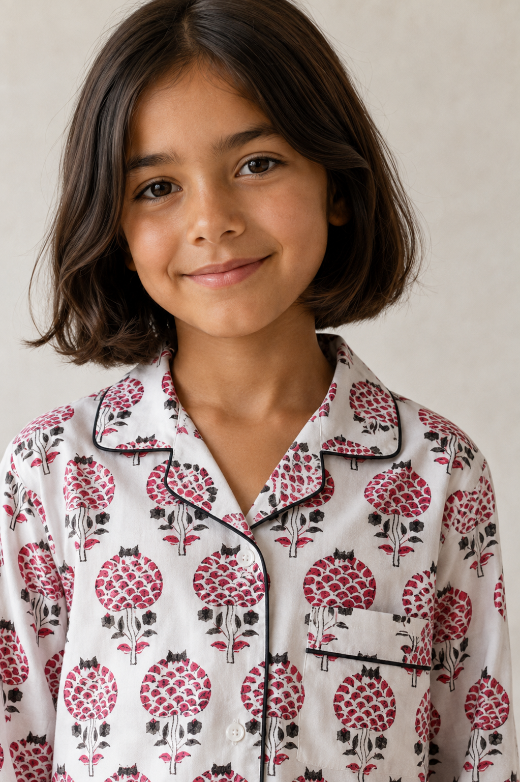 Pajama - Red Harissa Kids & Woman