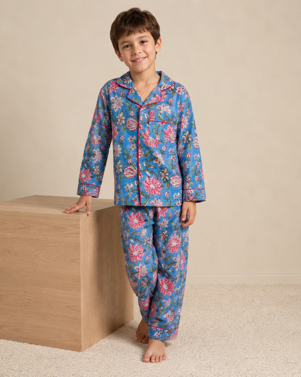 Pajama - Cerulean Basil Kids & Woman