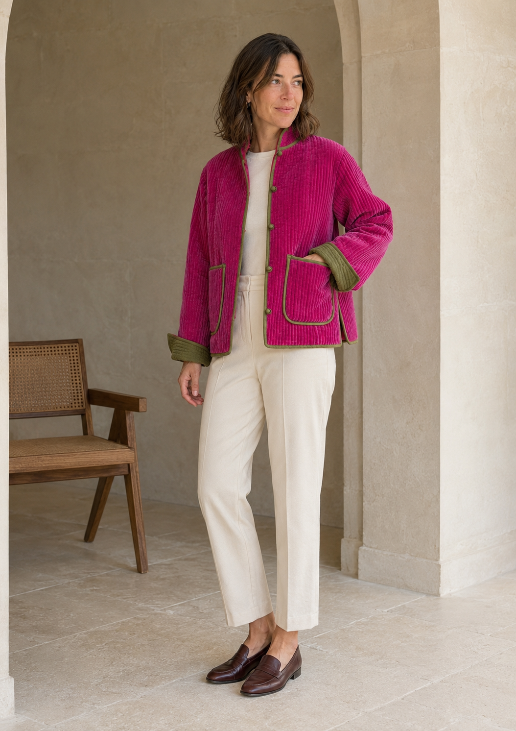 Solapa Jacket Fucsia