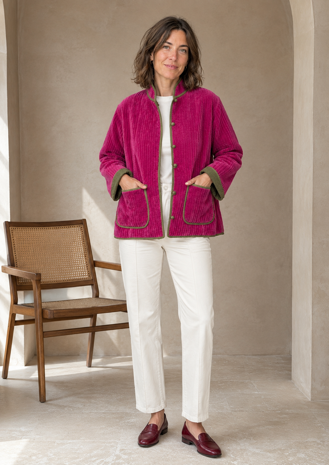 Solapa Jacket Fucsia