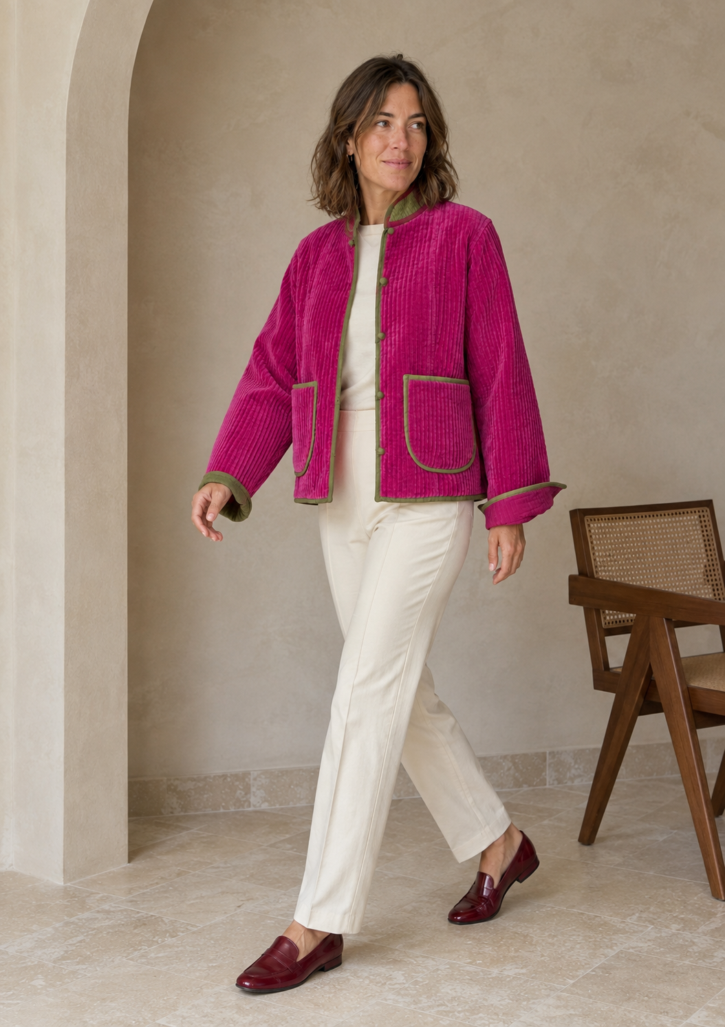 Solapa Jacket Fucsia