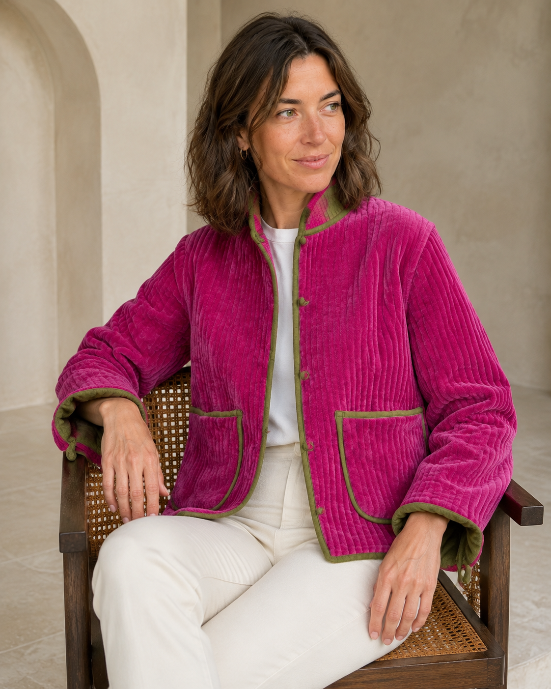 Solapa Jacket Fucsia