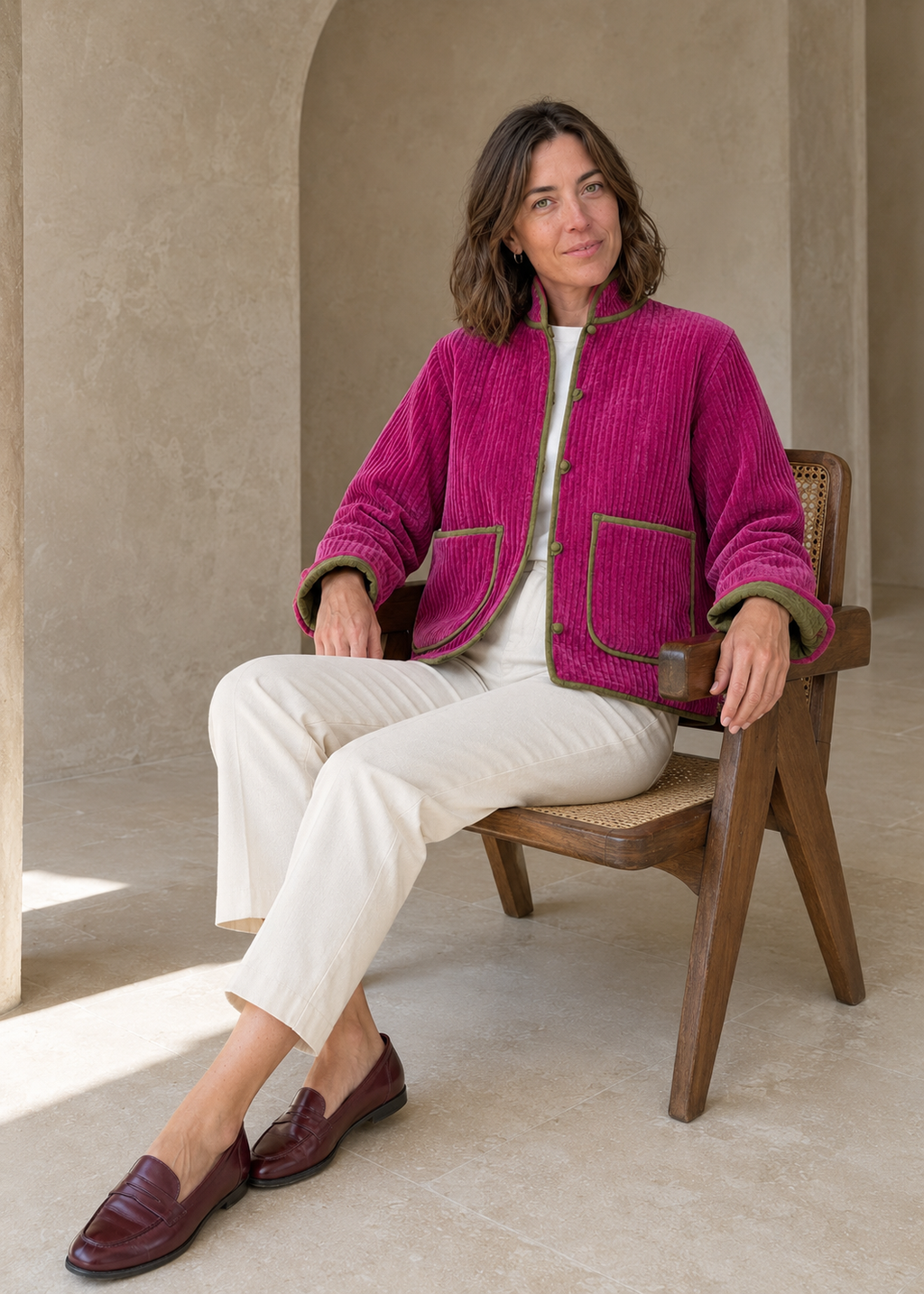 Solapa Jacket Fucsia